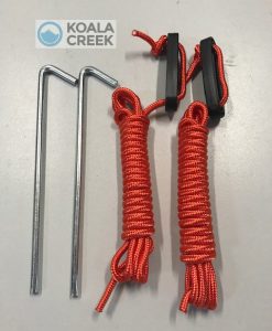 KOALA CREEK® 2 luifel scheerlijnen 300 cm + haringen 24 cm