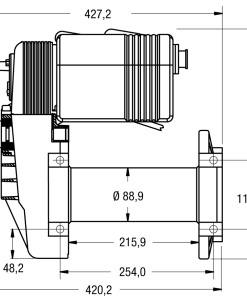 Warn - Model M8274-50 motor 12V DC staalkabel