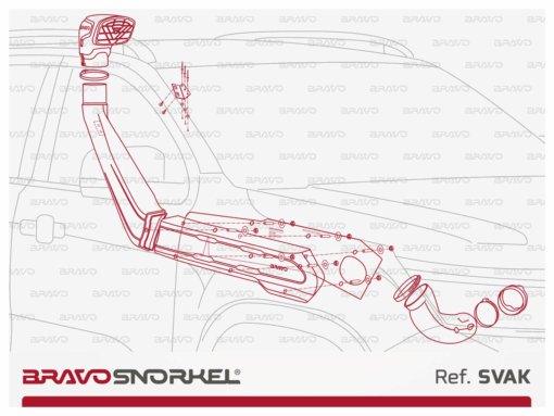 Bravo Snorkel Volkswagen Amarok 2023+ - Afbeelding 3