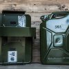 Jerrycan houder met stalen beugel