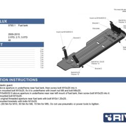 Rival skid plates toyota Hilux