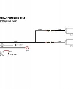 Lazer Lights - Two-lamp Harness Kit with Switch (Long)