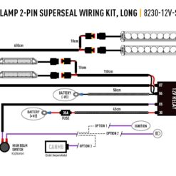 Alternative view of Lazer Lights - Four-lamp Wiring Kit with Splice / 2-pin / Superseal / 12V