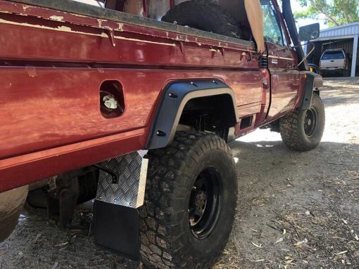 Spatbord verbreders voor Toyota Land Cruiser 7# series pickup enkele cabine - 55mm breed - Afbeelding 11