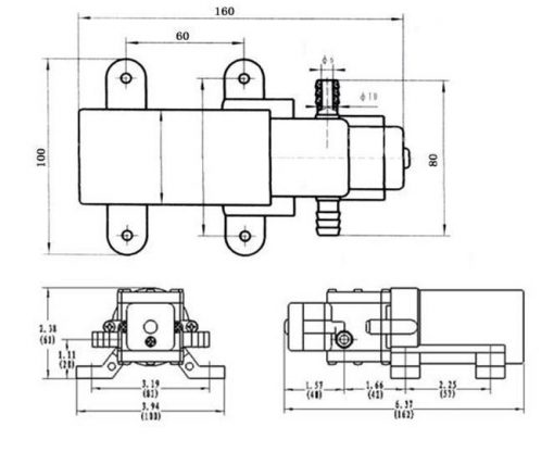 FRONT RUNNER - SURGEFLOW COMPACT WATER SYSTEM PUMP / 3.8L PER MIN