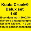 KOALA CREEK® - Rooftop tent 140 DELUX set : Anti-condensmat + bagagenet + 2 schoenzakken - LED 12 volt.