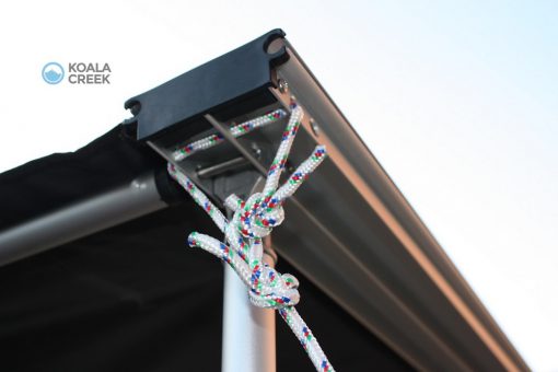 KOALA CREEK® - EXPLORER luifel grijs 250x250 cm. Rip-Stop polyester/katoen