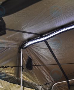 KOALA CREEK® - Rooftop tent 140 DELUX set : Anti-condensmat + bagagenet + 2 schoenzakken - LED 12 volt.