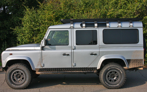 Land Rover Defender 110 UPRACKS roofrack - dakrek 285 X 148 cm.