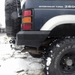 F4X4 - ACHTERBUMPER KORT VOOR MITSUBISHI PAJERO II 91-99 MET KUNSTSTOF FRAME SPATBORDEN