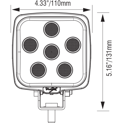 Vision-X: 4.3" VL-Series Square - Afbeelding 4