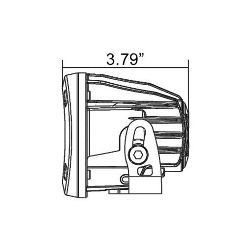 Vision-X: 3.0" Square Optimus Single - Afbeelding 7