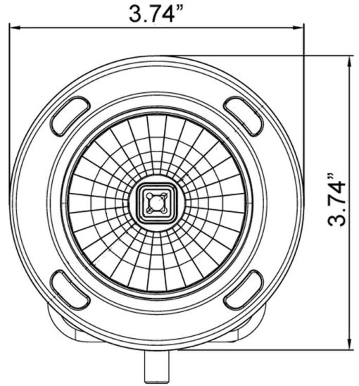 Vision-X: 3.7" Round Optimus Single - Afbeelding 10