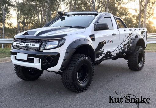 Spatbord verbreders Ford Ranger PX1, PX2 en PX3 "Monster" - 95 mm breed - Front Only - Afbeelding 5