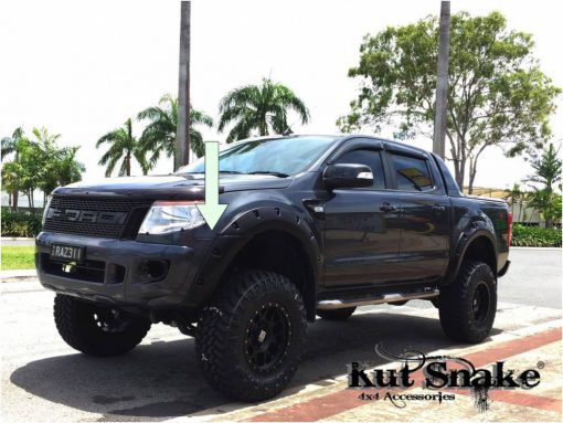 Spatbord verbreders voor Ford Ranger PX1, PX2 en PX3 Raptor/Wildtrak - 55 mm breed - FRONT ONLY - Afbeelding 5