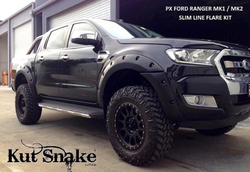 Spatbord verbreders voor Ford Ranger PX2 en PX3- 40 mm breed