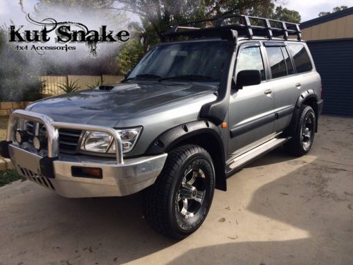 Spatbord verbreders voor Nissan Patrol Y61 GR - 50 mm breed - Front Only - Afbeelding 2