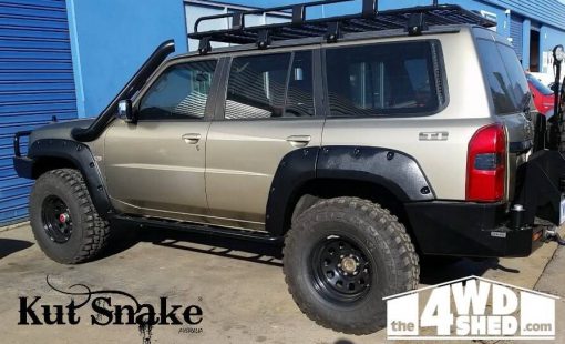 Spatbord verbreders voor Nissan Patrol Y61 series 4 - 70 mm breed - Afbeelding 8