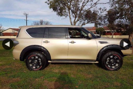Spatbord verbreders voor Nissan Patrol Y62 - 60 mm breed - Afbeelding 5