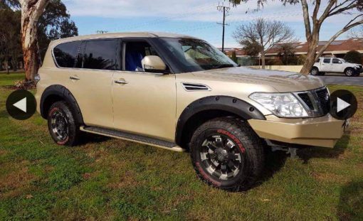 Spatbord verbreders voor Nissan Patrol Y62 - 60 mm breed