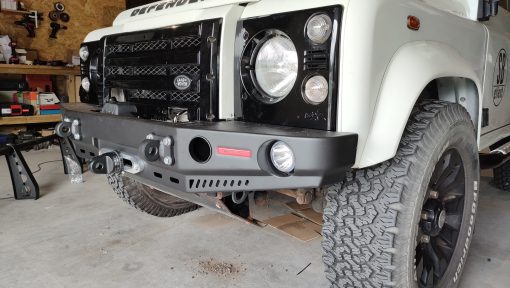 F4X4 - VOORBUMPER LAND ROVER DEFENDER - Zonder Bullbar, met A/C - Afbeelding 4