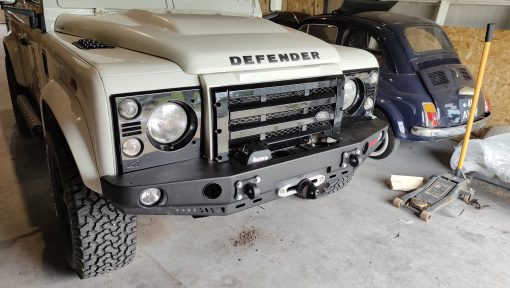 F4X4 - VOORBUMPER LAND ROVER DEFENDER - Zonder Bullbar, met A/C