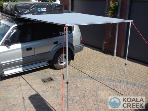 KOALA CREEK® - EXPLORER luifel grijs 300x250 cm. Rip-Stop polyester/katoen