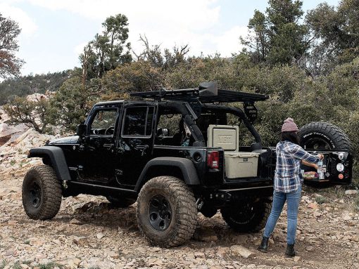FRONT RUNNER - JEEP WRANGLER JK 4DOOR (2007-2018) EXTREME 1/2 ROOF RACK KIT - Afbeelding 7