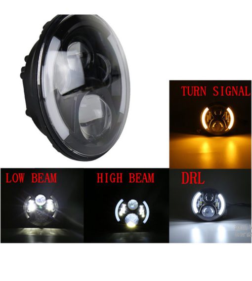 AngryMoose Black LED koplamp Side DRL - Afbeelding 5