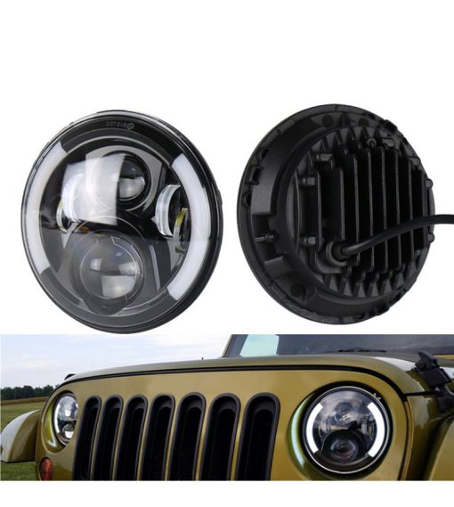 AngryMoose Black LED koplamp Side DRL - Afbeelding 4