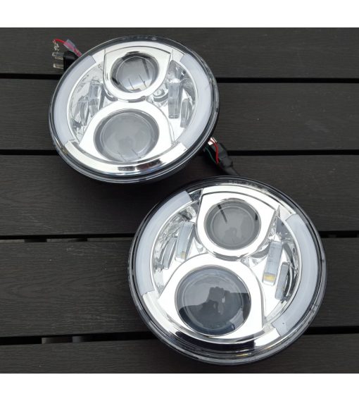 AngryMoose Chrome LED koplamp Side DRL - Afbeelding 2