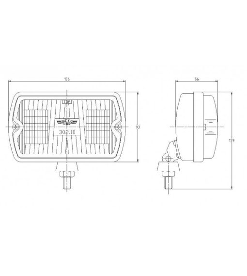 SIM 3210 Blank Mistlamp - Afbeelding 2