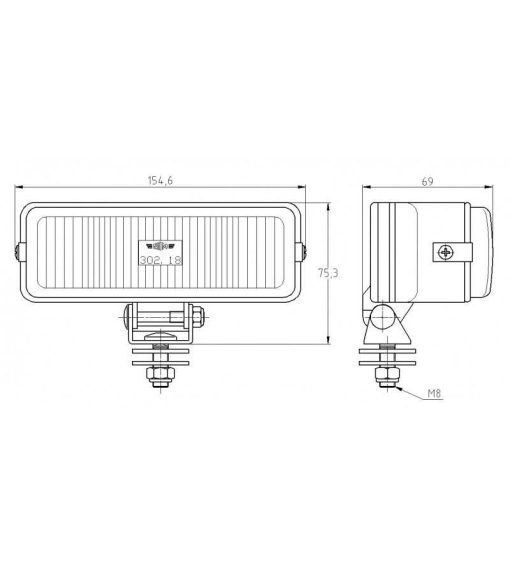 SIM 3218 Blank Mistlamp - Afbeelding 2
