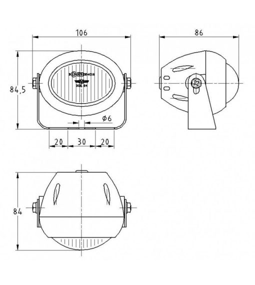 SIM 3224 Blank Mistlamp - Afbeelding 2