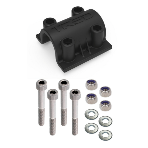 TRED 4X4 montageset rond 25 mm - vlakke montage