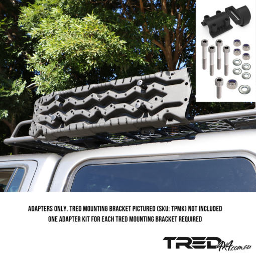 TRED 4X4 montageset rond 25-35 mm - zij montage - Afbeelding 2