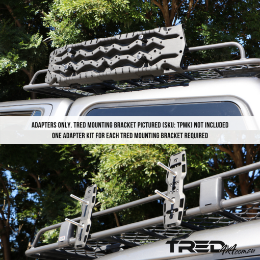 TRED 4X4 montageset rond 25-35 mm - zij montage - Afbeelding 4