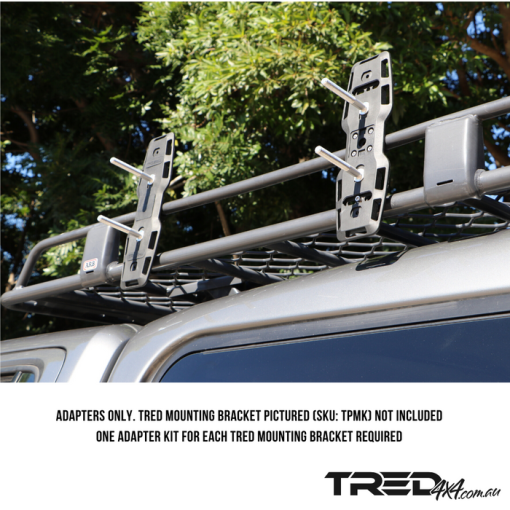 TRED 4X4 montageset rond 25-35 mm - zij montage - Afbeelding 3