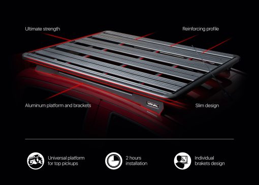 RIVAL Modular Roof Rack Volkswagen Amarok vanaf 2010 - Afbeelding 5