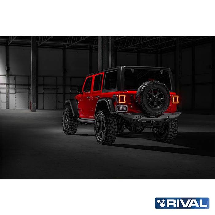 RIVAL - Aluminium rear bumper Jeep Wrangler JL - Afbeelding 2