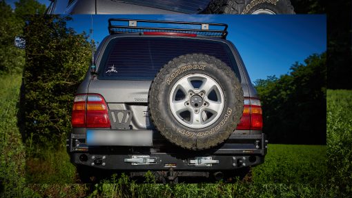F4X4 - JERRYCANHOUDER TOYOTA LANDCRUISER 100 SERIE - Afbeelding 4