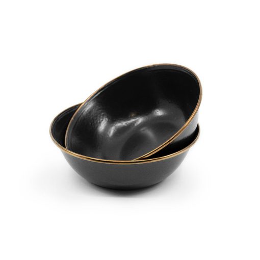 BAREBONES - BOWL/ENAMEL/SET 2 PCS CHARCOAL - Afbeelding 4