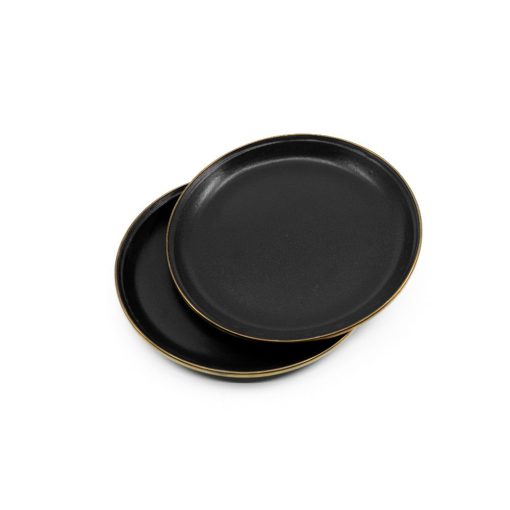 BAREBONES - SMALL PLATE/ENAMEL/SET 2 PCS CHARCOAL 22CM - Afbeelding 5