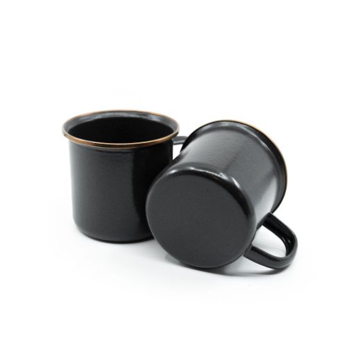 BAREBONES - CUP/ENAMEL/SET 2 PCS CHARCOAL - Afbeelding 4