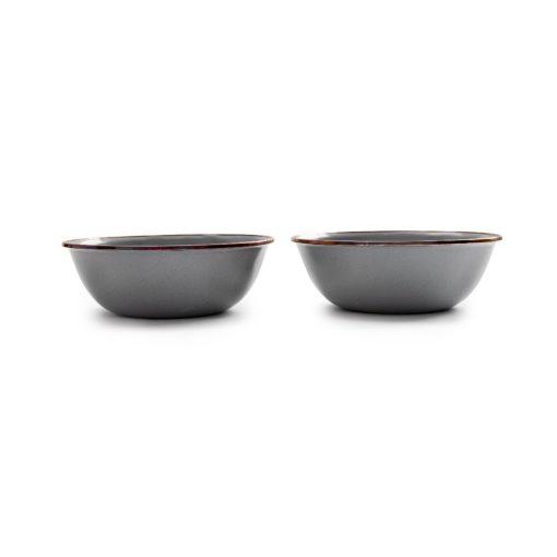 BAREBONES - BOWL/ENAMEL/SET 2 PCS STONE GREY - Afbeelding 9