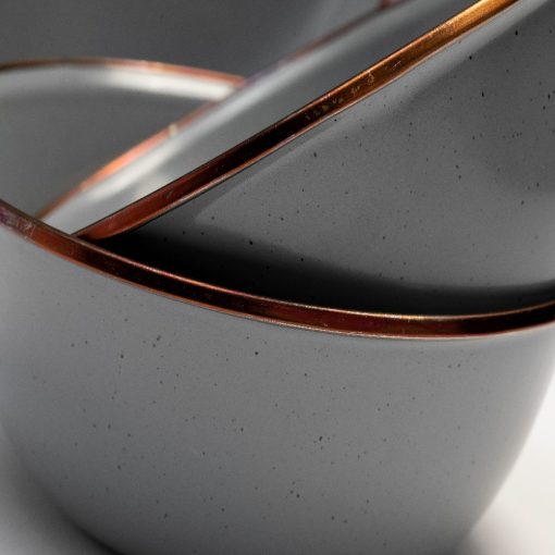 BAREBONES - BOWL/ENAMEL/SET 2 PCS STONE GREY - Afbeelding 4