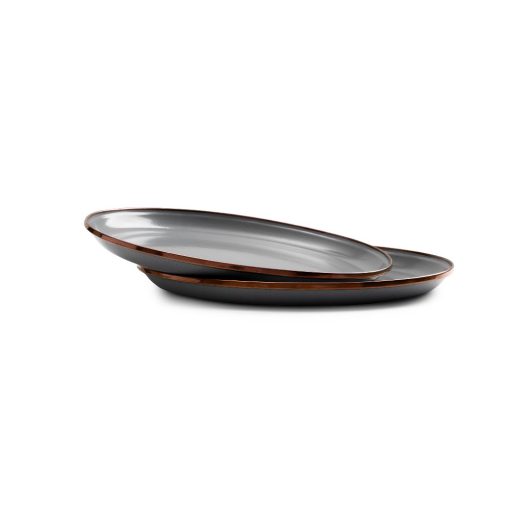 BAREBONES - PLATE/ENAMEL/SET 2 PCS STONE GREY 27CM - Afbeelding 14