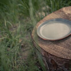 Alternative view of BAREBONES - SMALL PLATE/ENAMEL/SET 2 PCS STONE GREY 22CM