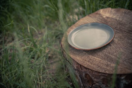 BAREBONES - SMALL PLATE/ENAMEL/SET 2 PCS STONE GREY 22CM - Afbeelding 2