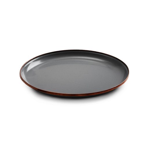 BAREBONES - SMALL PLATE/ENAMEL/SET 2 PCS STONE GREY 22CM - Afbeelding 11